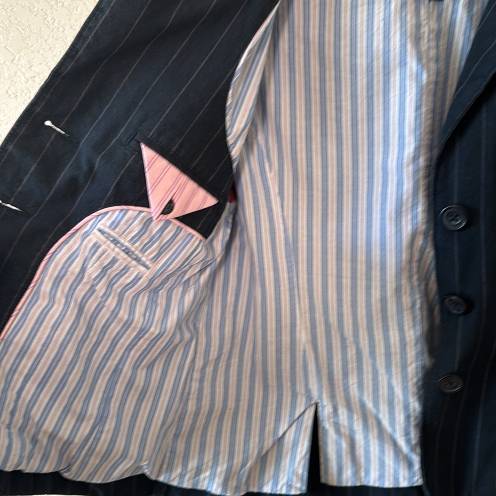 American Eagle Medium Jacket Button Down Black‎ P… - image 6